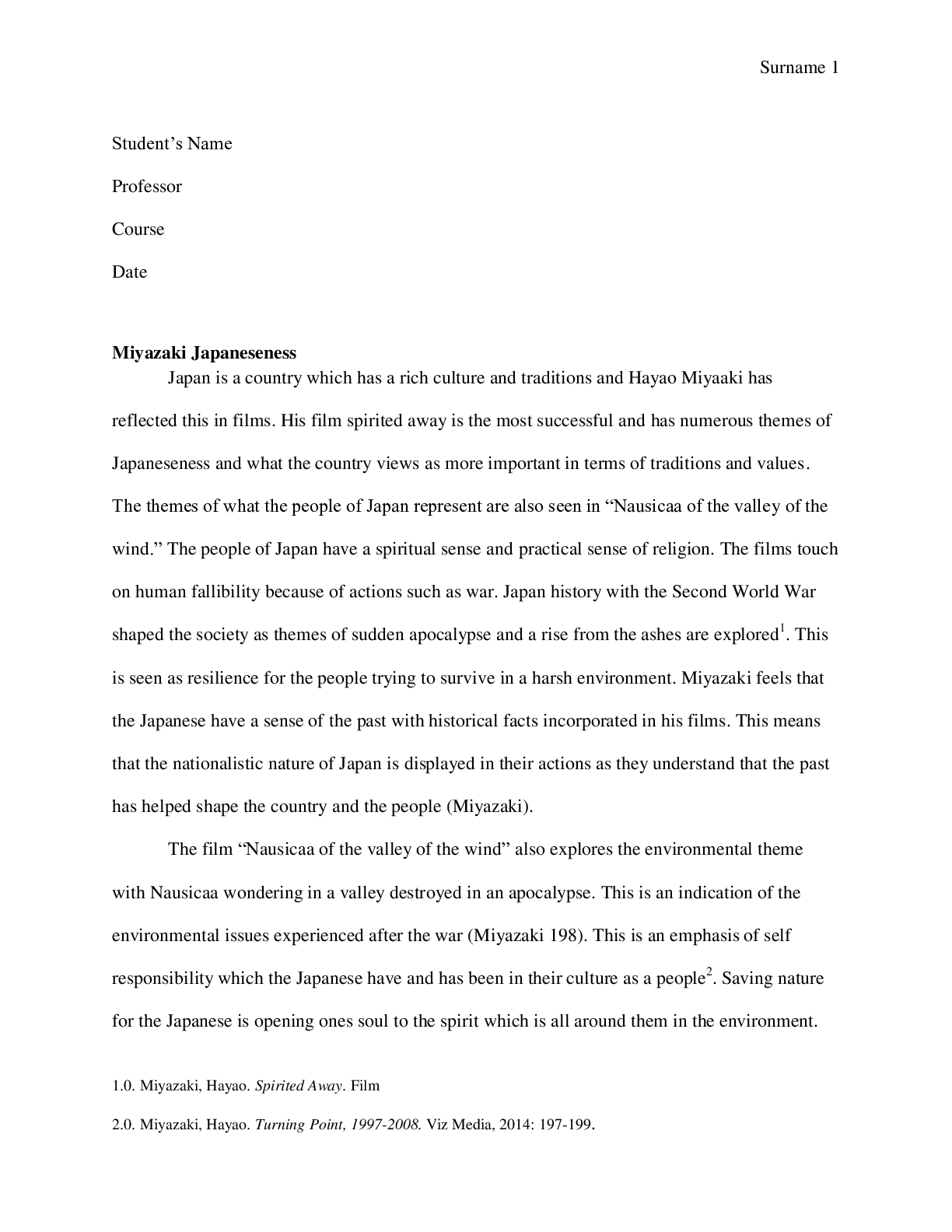 Preview image for Miyazaki Japaneseness